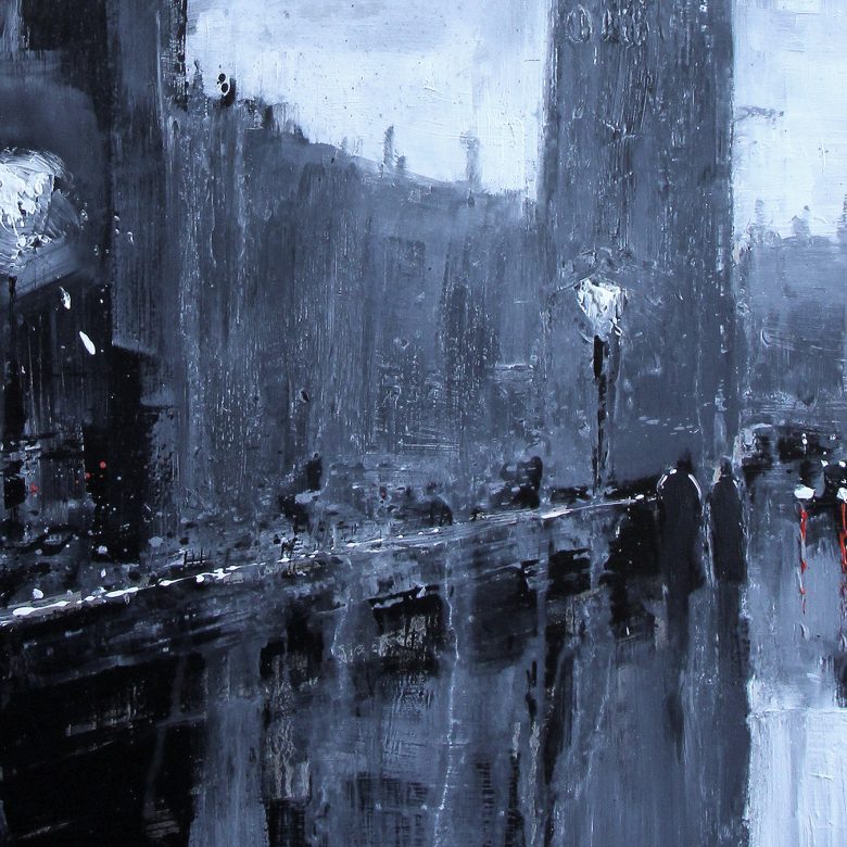 Winds Over Westminster by Paul Kenton, UK contemporary cityscape artist, an original painting from his London Collection