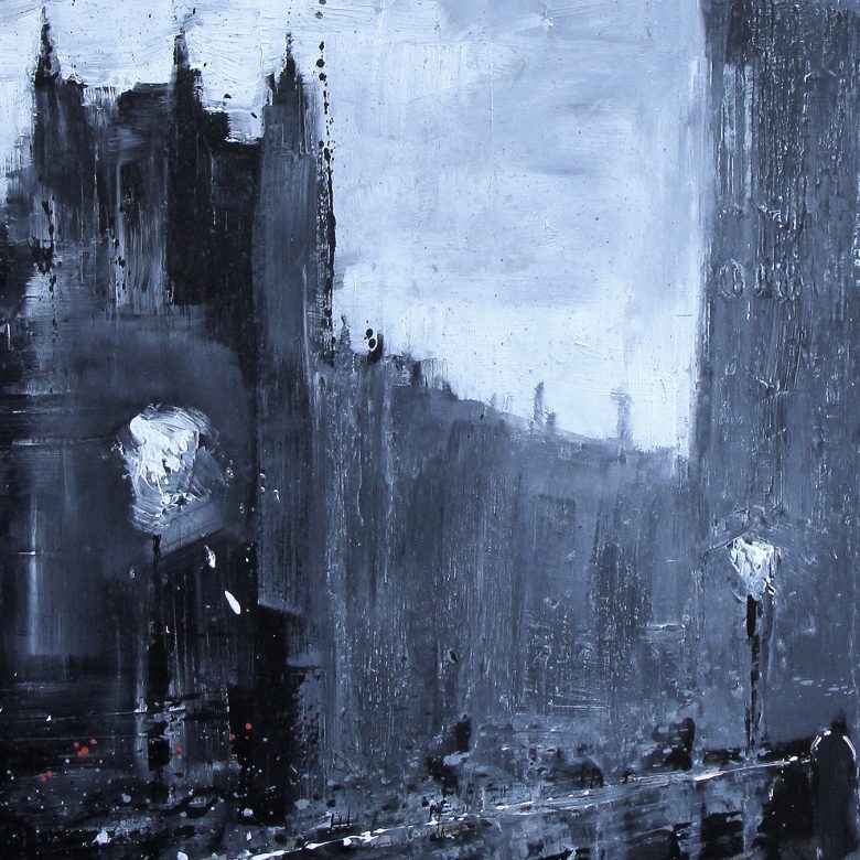 Winds Over Westminster by Paul Kenton, UK contemporary cityscape artist, an original painting from his London Collection