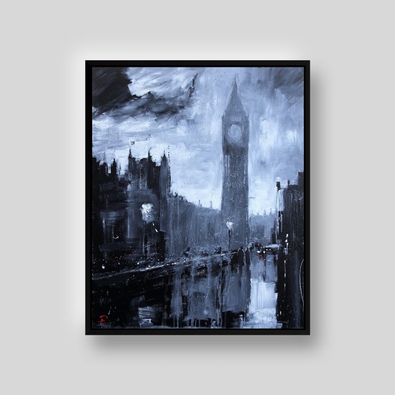 Winds Over Westminster by Paul Kenton, UK contemporary cityscape artist, an original painting from his London Collection