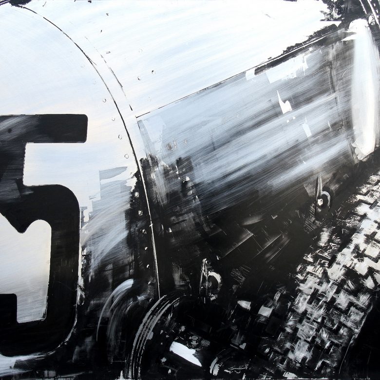 Auto Union by Paul Kenton, UK Contemporary artist, an original painting from his Motorsports collection