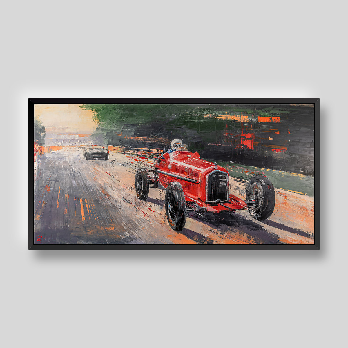 Racing Revival by Paul Kenton, UK Contemporary artist, an original painting from his Motorsports collection