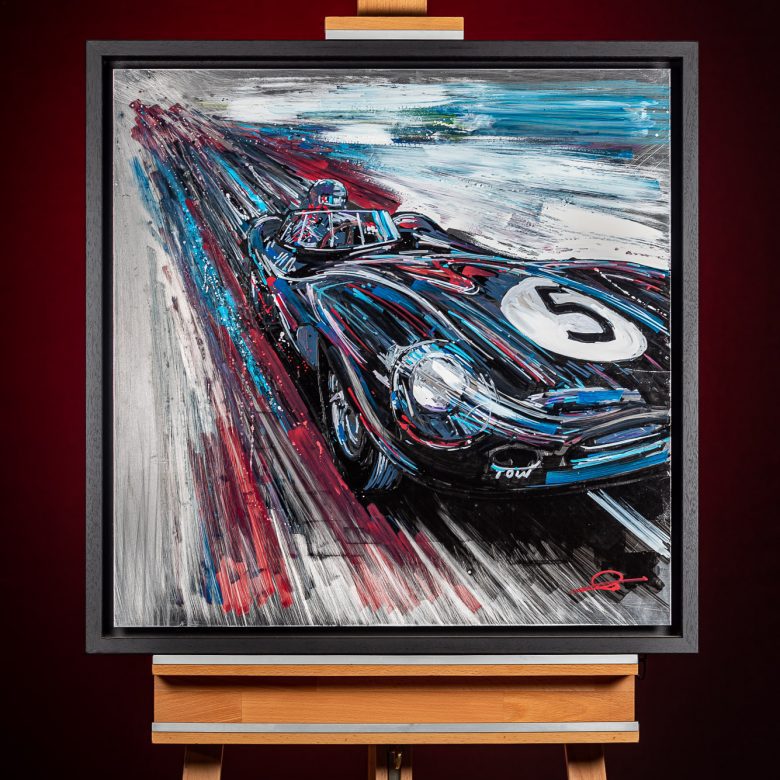Speed of Sound by Paul Kenton, UK Contemporary artist, an original painting from his Motorsports collection