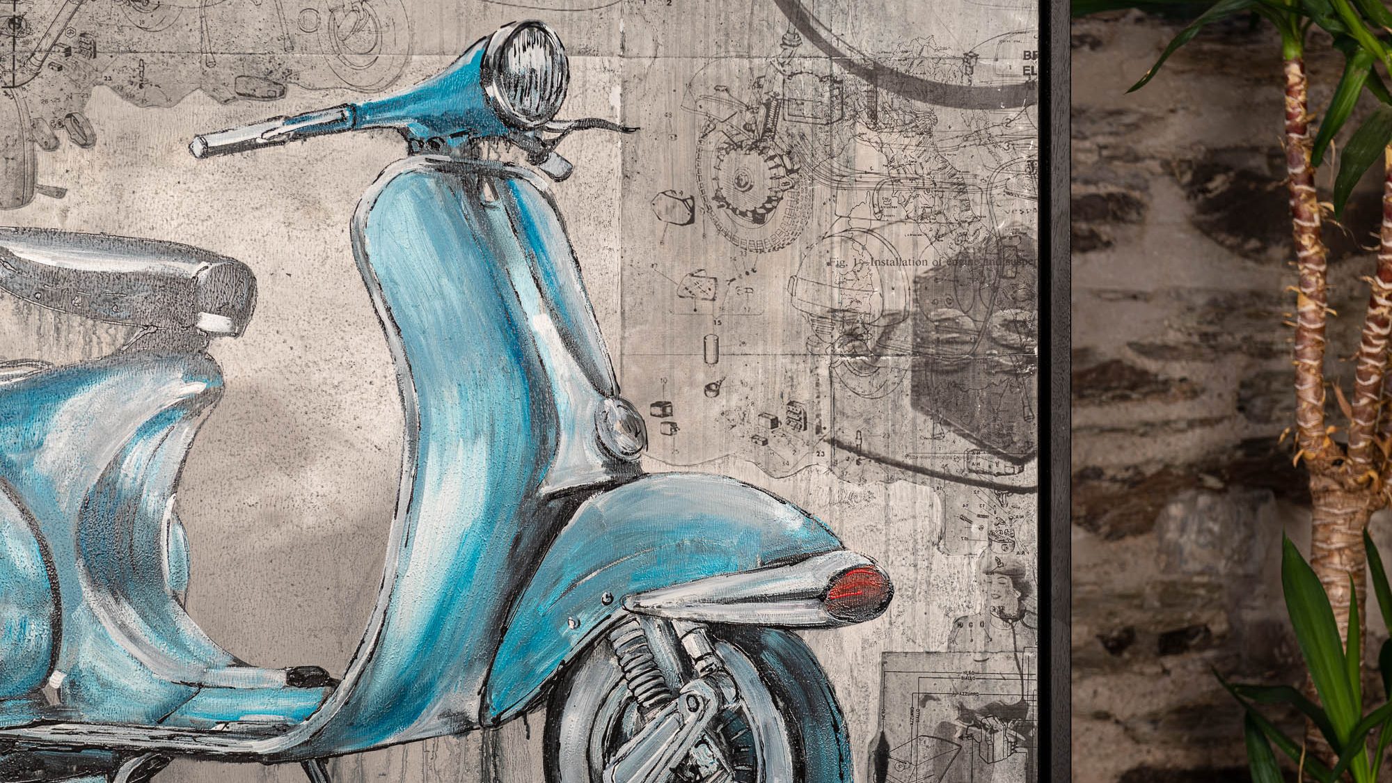 Vita Della Vespa - Original Motorsport Painting - Paul Kenton