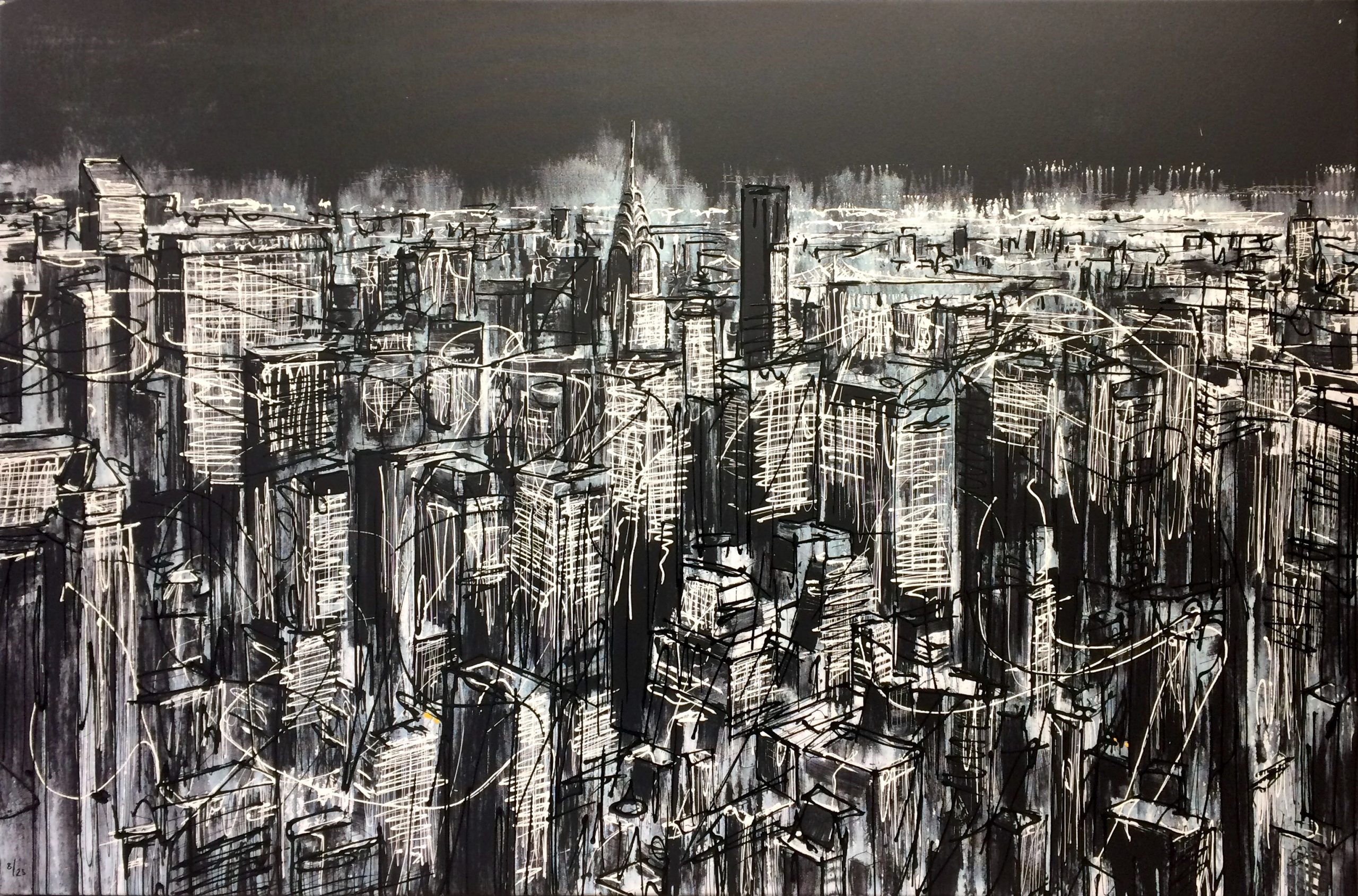 Manhattan by Paul Kenton, UK contemporary cityscape artist, a limited edition print from his New York Collection