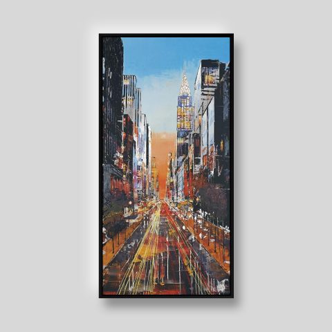 Electric City by Paul Kenton, UK contemporary cityscape artist, a limited edition print from his New York Collection