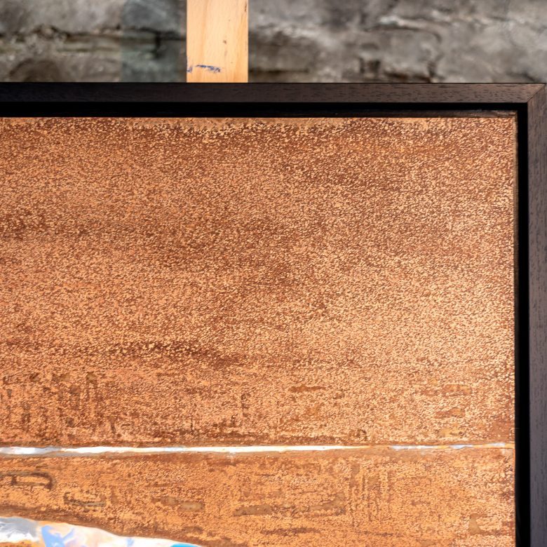 Russet Thames by Paul Kenton, UK contemporary cityscape artist, an original painting from his London Collection