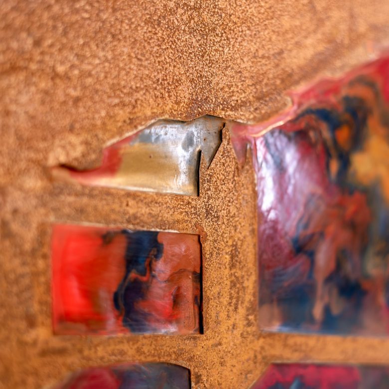 Russet Thames by Paul Kenton, UK contemporary cityscape artist, an original painting from his London Collection