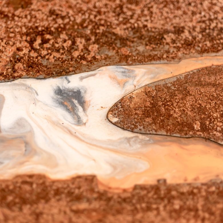 Russet Thames by Paul Kenton, UK contemporary cityscape artist, an original painting from his London Collection