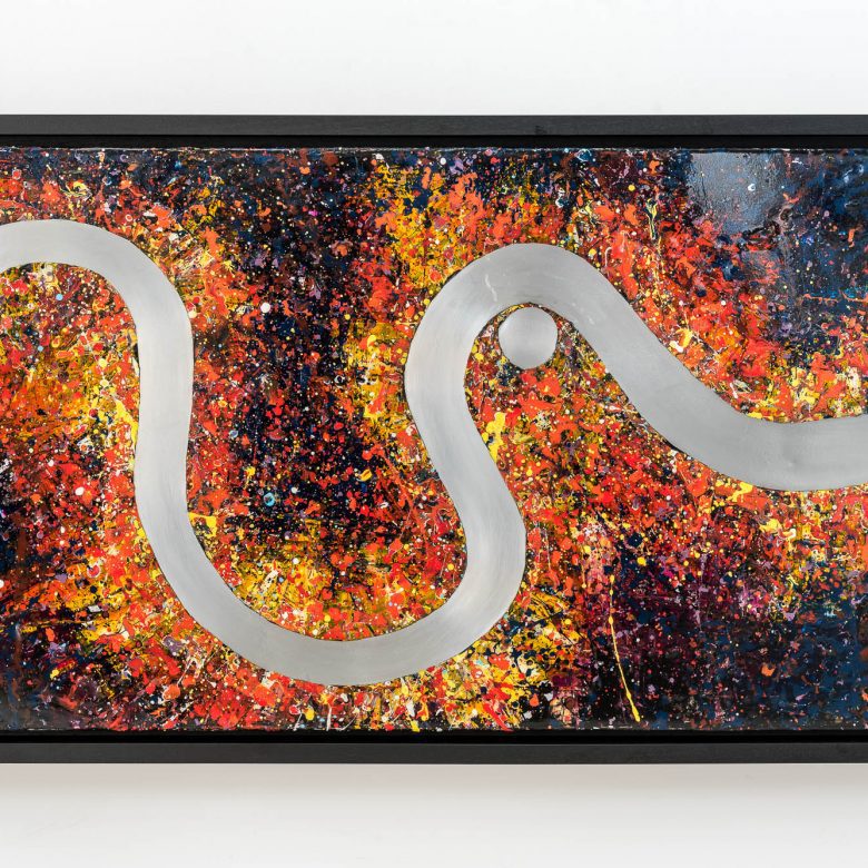 Bifurcated London by Paul Kenton, UK contemporary cityscape artist, an original painting from his London Collection