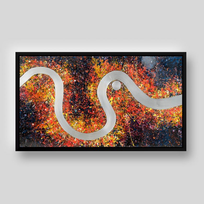 Bifurcated London by Paul Kenton, UK contemporary cityscape artist, an original painting from his London Collection