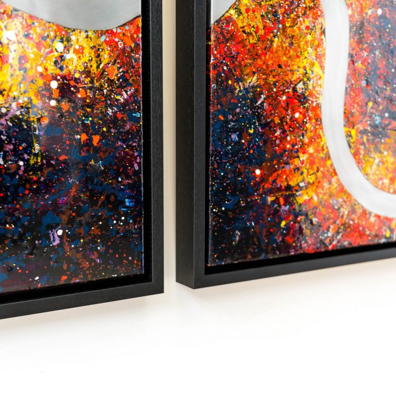 Bifurcated London by Paul Kenton, UK contemporary cityscape artist, an original painting from his London Collection