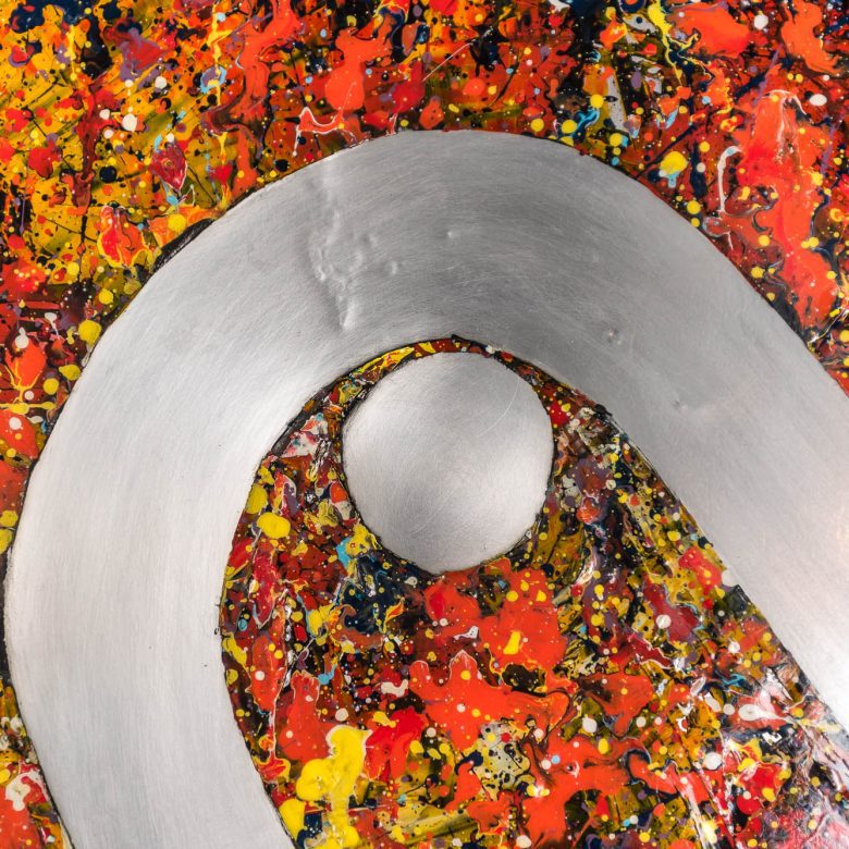 Bifurcated London by Paul Kenton, UK contemporary cityscape artist, an original painting from his London Collection