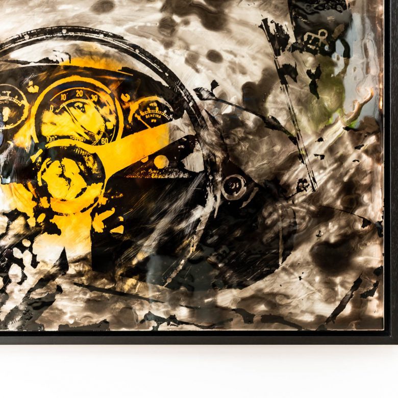 Ferarri Ignition by Paul Kenton, UK Contemporary artist, an original painting from his Motorsports collection