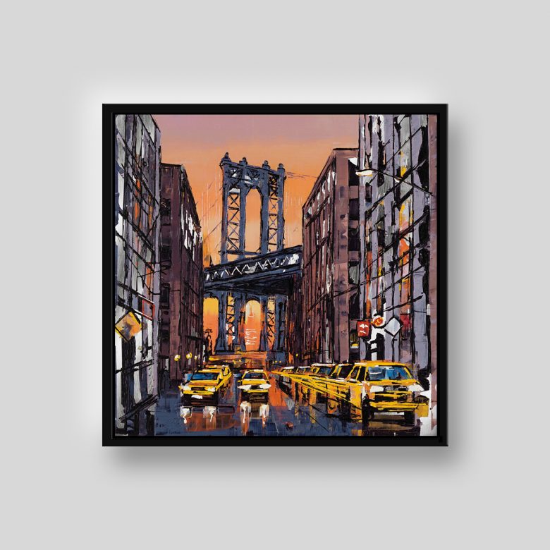 Liquid Sky by Paul Kenton, UK contemporary cityscape artist, a limited edition print from his New York Collection