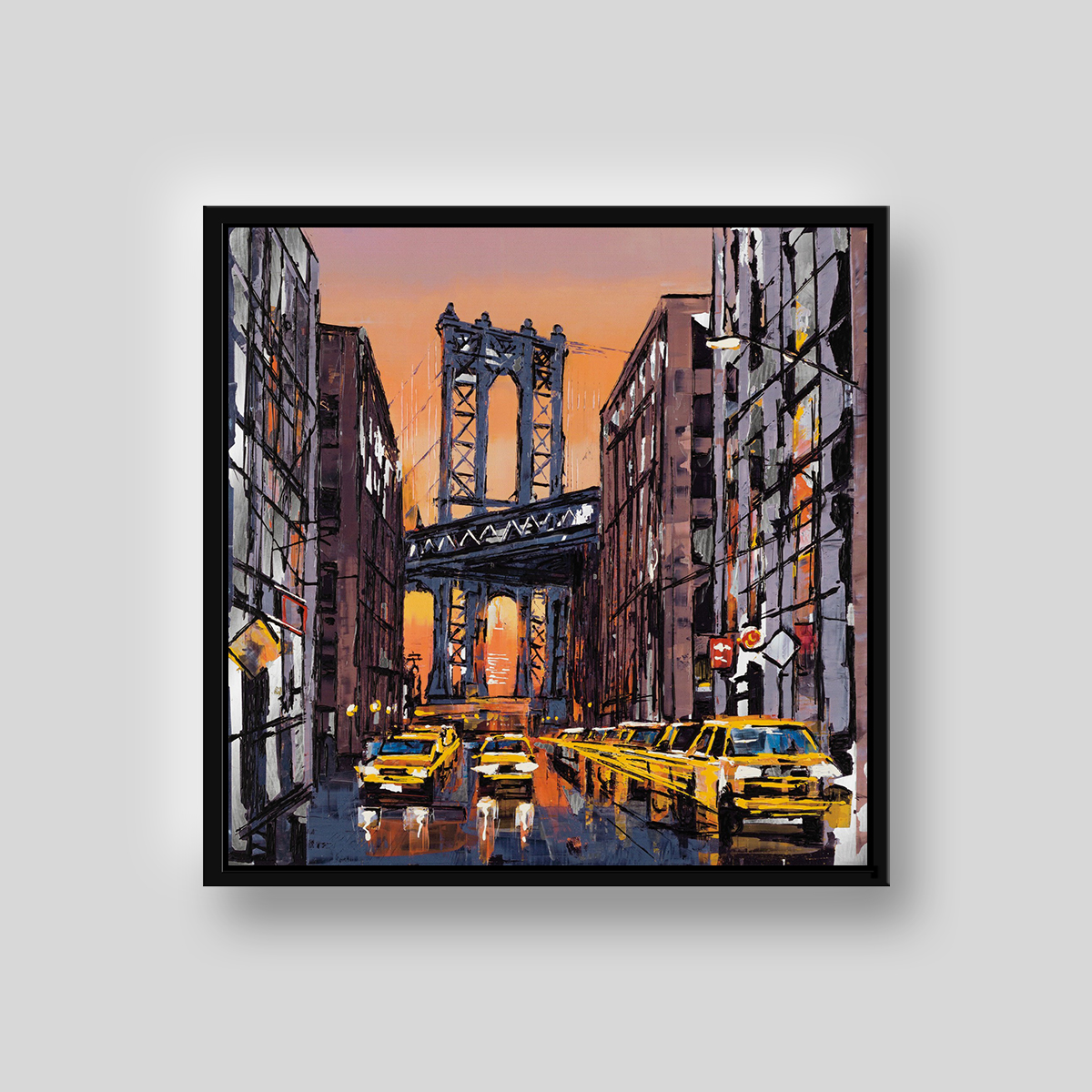 Liquid Sky by Paul Kenton, UK contemporary cityscape artist, a limited edition print from his New York Collection
