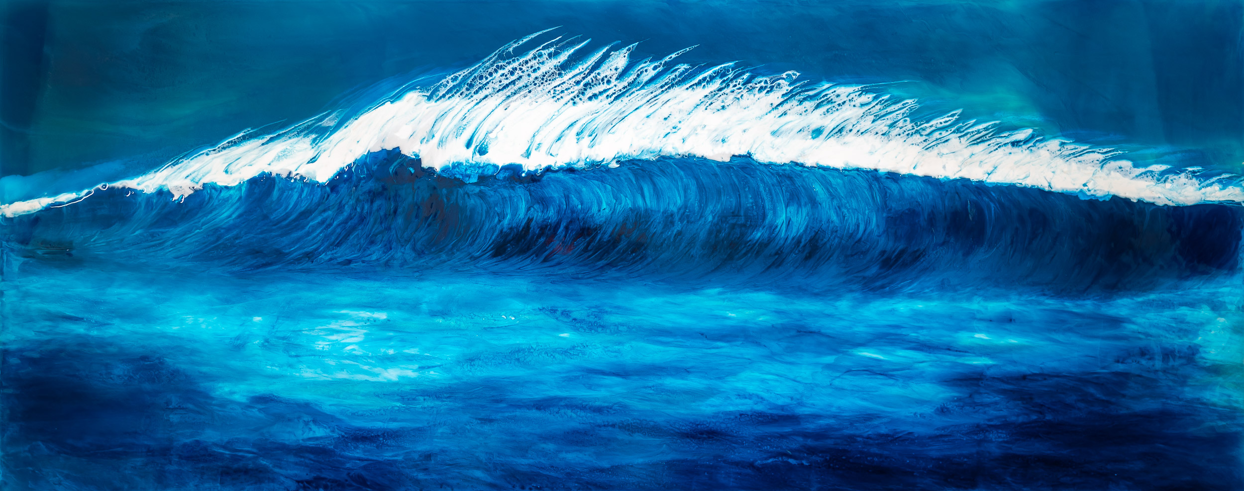 Perfection by Paul Kenton, UK Contemporary artist, an Original Seascape Wave Painting from his Seascapes and Mountainscapes art collection