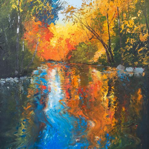Autumn Awakens - Original Landscape Painting by UK Contemporary Artist Paul Kenton, from the Landscapes Collection
