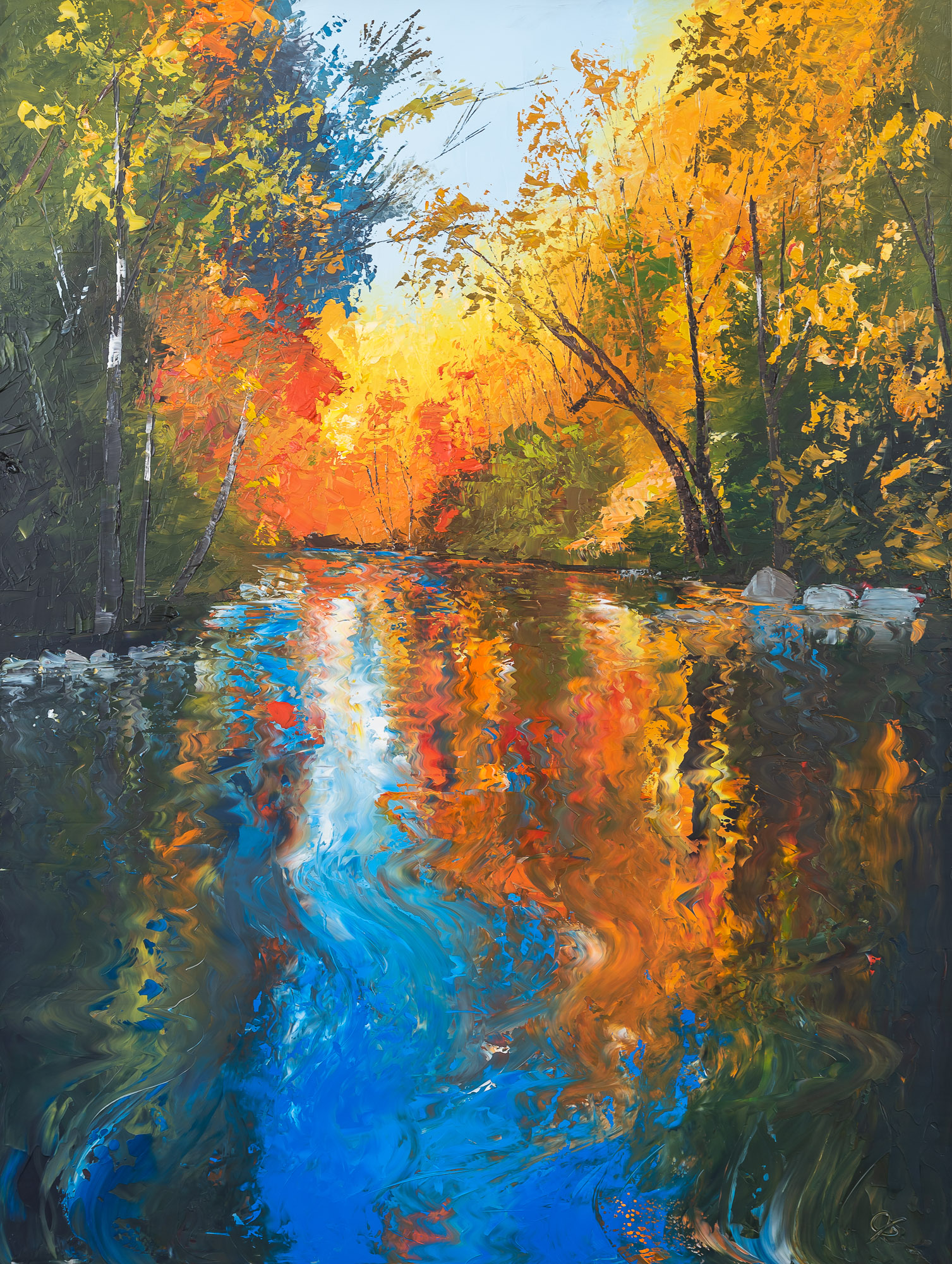 Autumn Awakens - Original Landscape Painting by UK Contemporary Artist Paul Kenton, from the Landscapes Collection