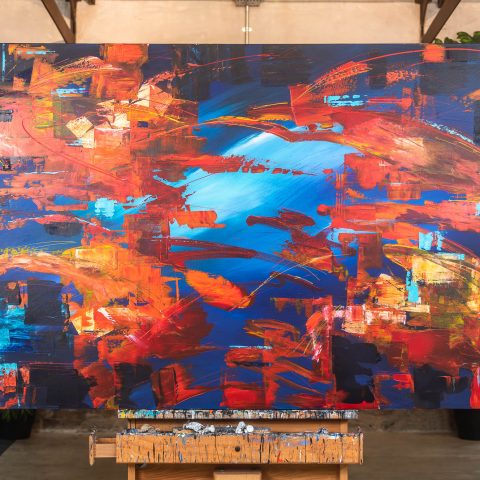 Expanse - Original Large-Scale Abstract Painting by UK Contemporary Artist Paul Kenton, from the Abstract Collection