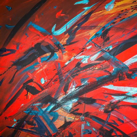 Rhythm - Abstract Art Original Painting by UK Contemporary Artist Paul Kenton, from the Abstract Collection