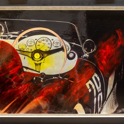 Ferrari Dreaming - An Original Motorsports Art Painting by Paul Kenton