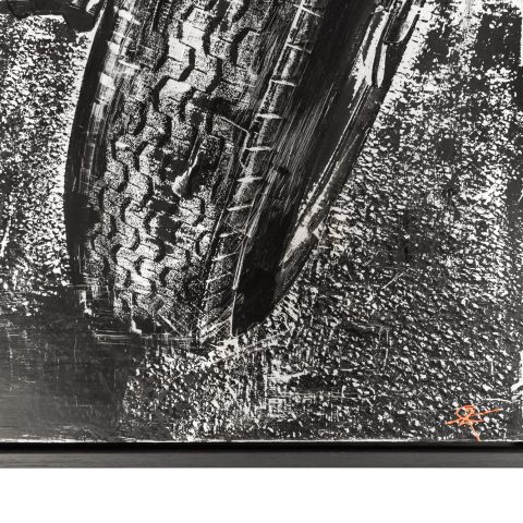 Tyre Texture - An Original Motorsport Art Painting by Paul Kenton