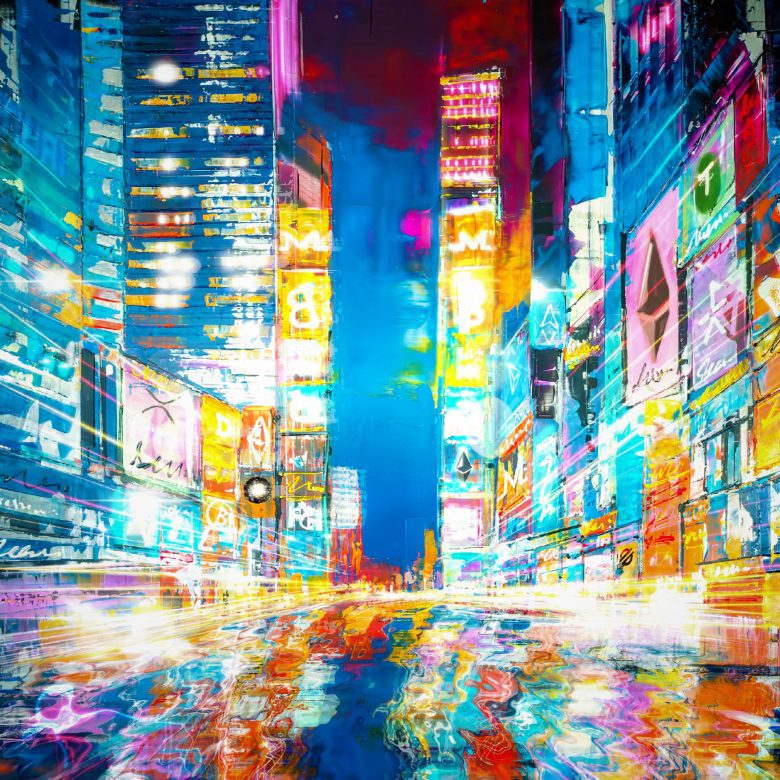 Centre Of The Universe - Original Digital Cityscape motion piece NFT by UK Contemporary Artist Paul Kenton, from the Digital Art / NFT Collection