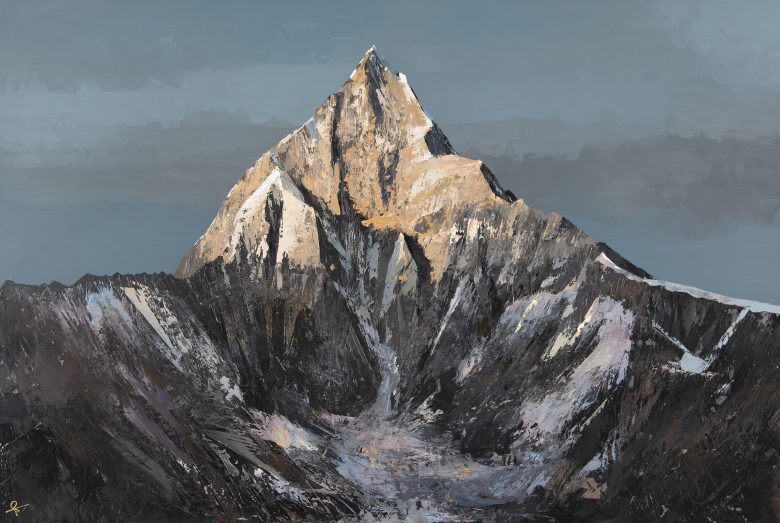 Formidable - An Original Mountainscape Painting by UK Contemporary Artist Paul Kenton