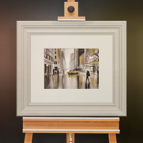 gold-taxi-crossing-new-york-original-painting-paul-kenton
