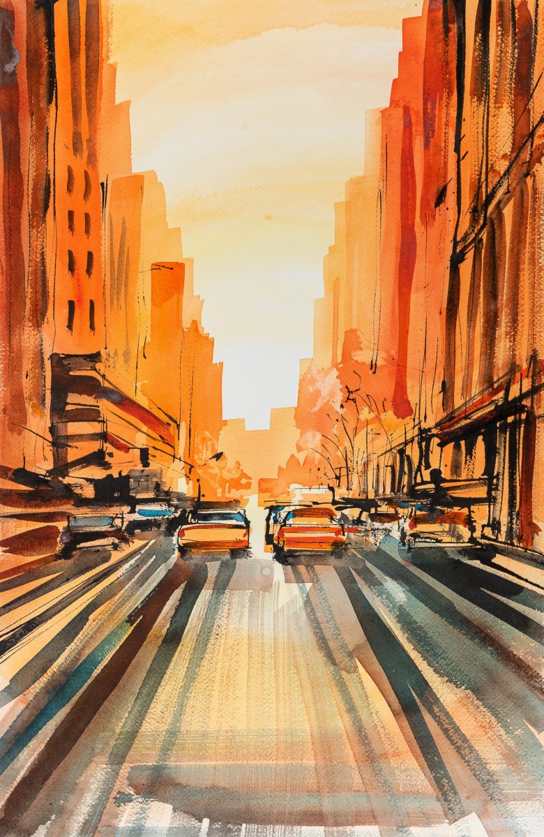 taxi—flow-new-york-original-painting-paul-kenton