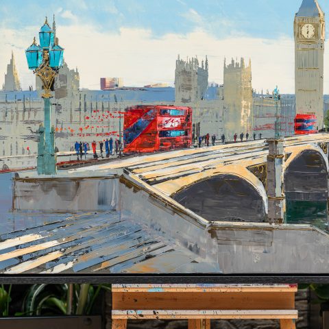 Westminster-bustle-british-mixed-media—artwork-by-paul-kenton