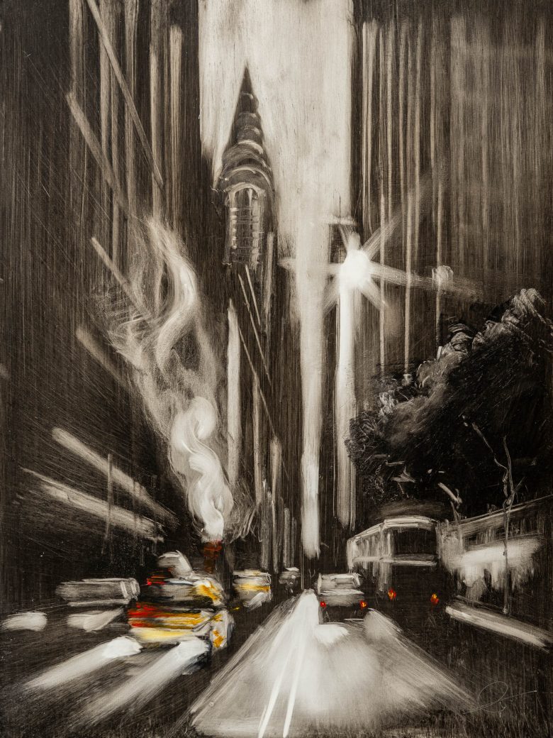 tumultuous-traffic-original-new-york-cityscape-painting-paul-kenton
