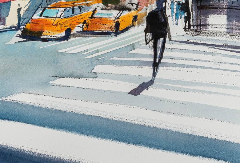 nyc-intersection-mixed-media—artwork-by-paul-kenton