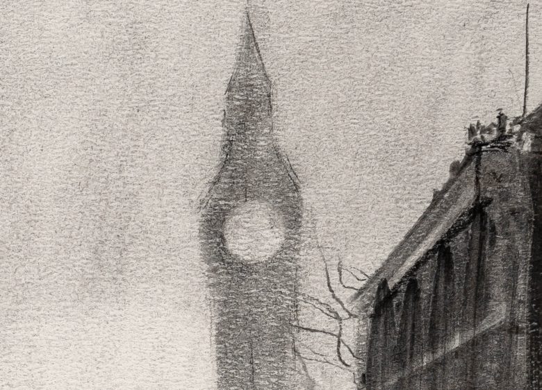 big-ben-arrives-london-charcoal—artwork-by-paul-kenton