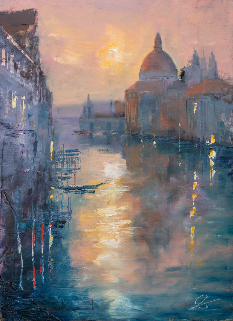 grand-canal-sunset-venice-original-cityscape-painting-paul-kenton
