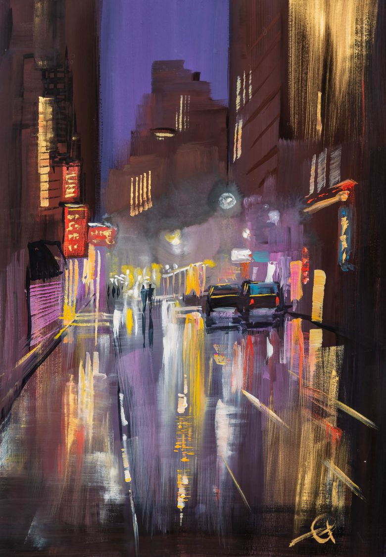 midnight-in-manhattan-new-york-original-cityscape-painting-paul-kenton