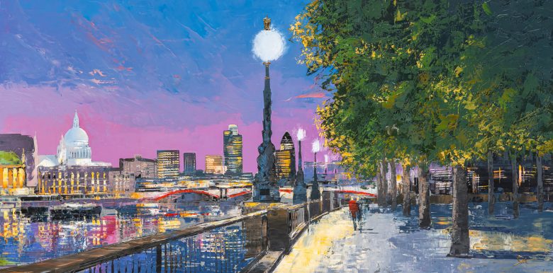 south-bank-stroll-original-london-painting-paul-kenton