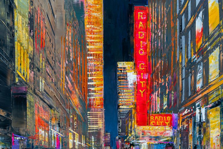 broadway-lights-contemporary-artwork-by-paul-kenton