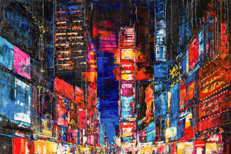 downtown-dazzle-contemporary-artwork-by-paul-kenton