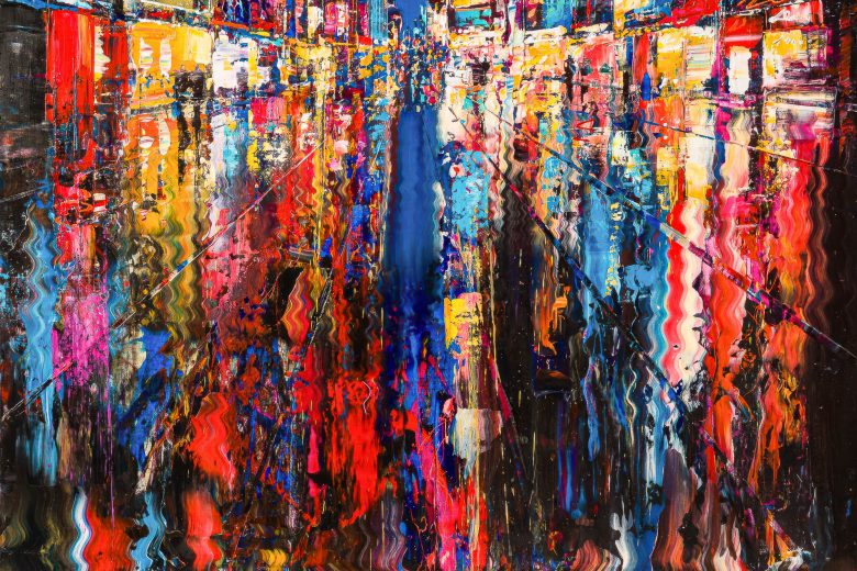 downtown-dazzle-contemporary-artwork-by-paul-kenton