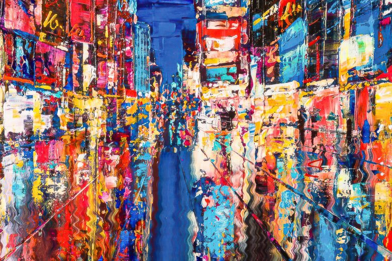 downtown-dazzle-contemporary-artwork-by-paul-kenton
