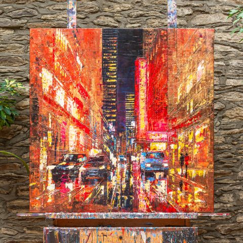 Blazing Broadway - Original New York Painting