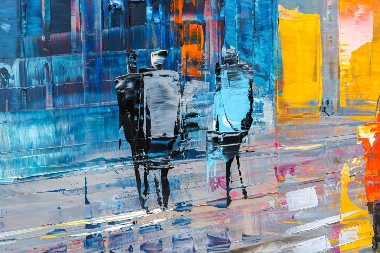 city-in-silver-light-contemporary-artwork-by-paul-kenton