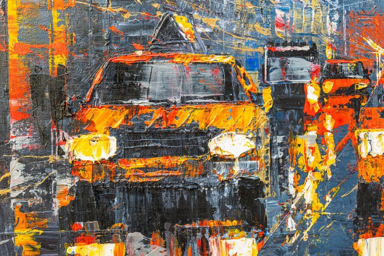 flight-of-the-taxis-contemporary-artwork-by-paul-kenton