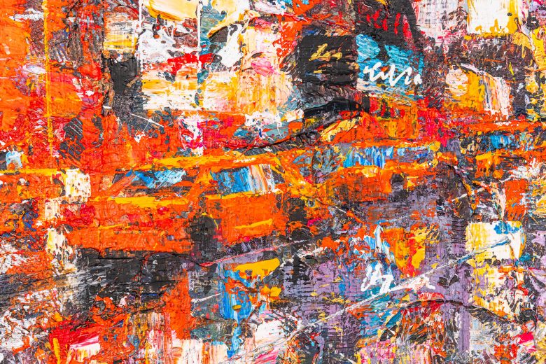 steps-through-times-square-contemporary-artwork-by-paul-kenton