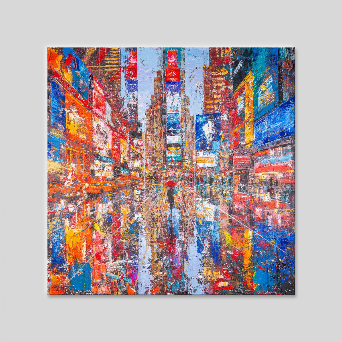 steps-through-times-square-original-new-york-painting-paul-kenton