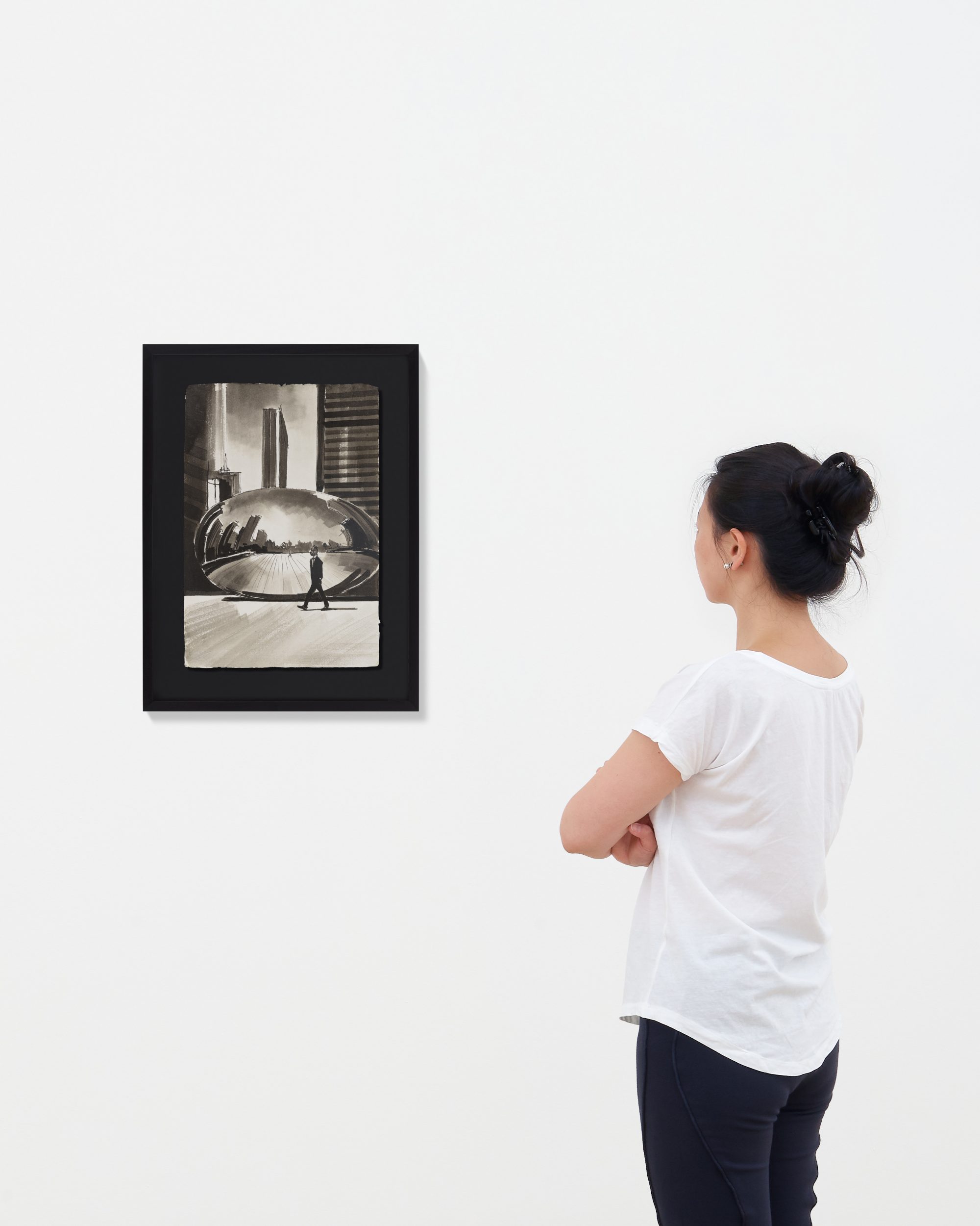 Between Man and Mirror painting location image