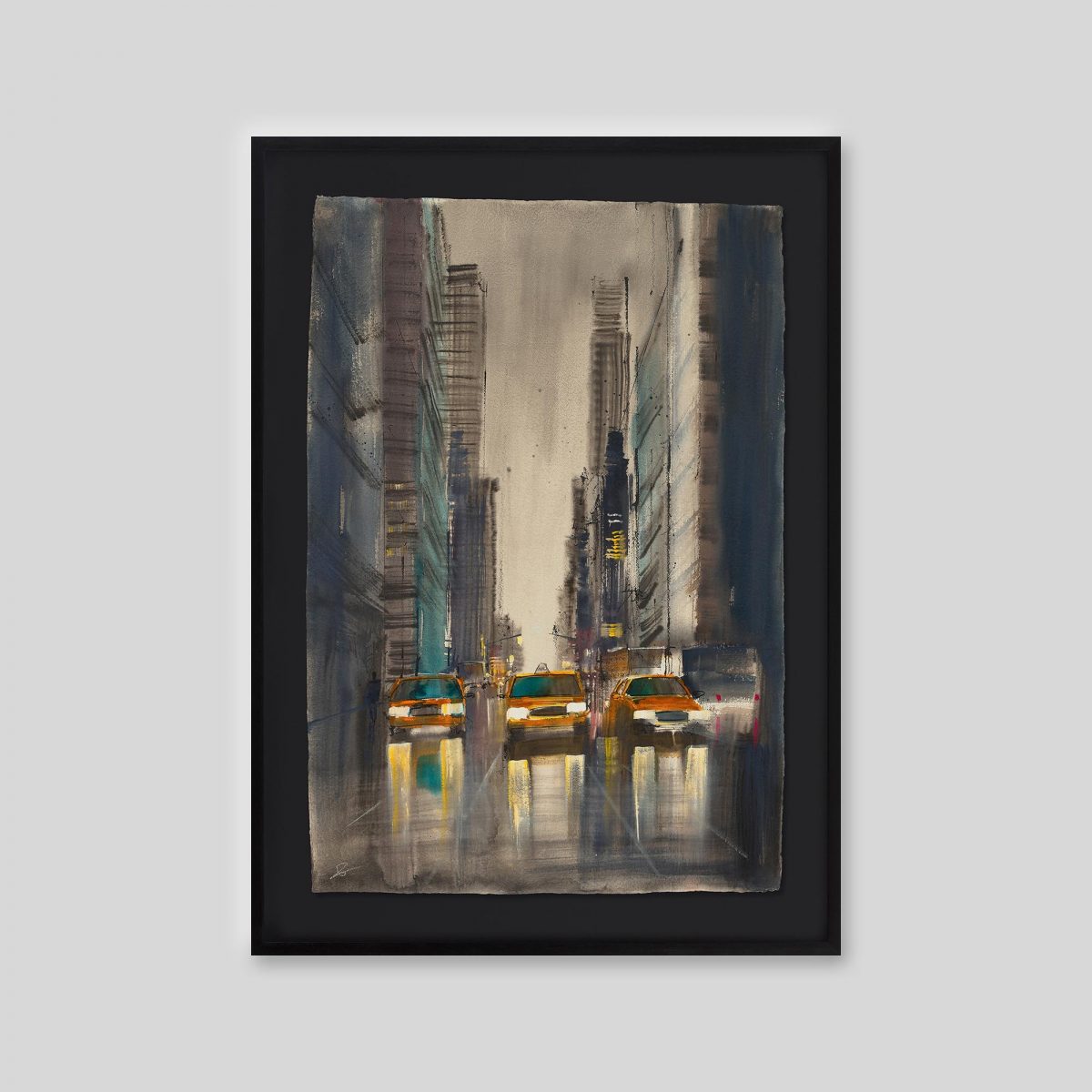 Urban Loom - An original ink and watercolour painting by Paul Kenton on handmade Indian paper