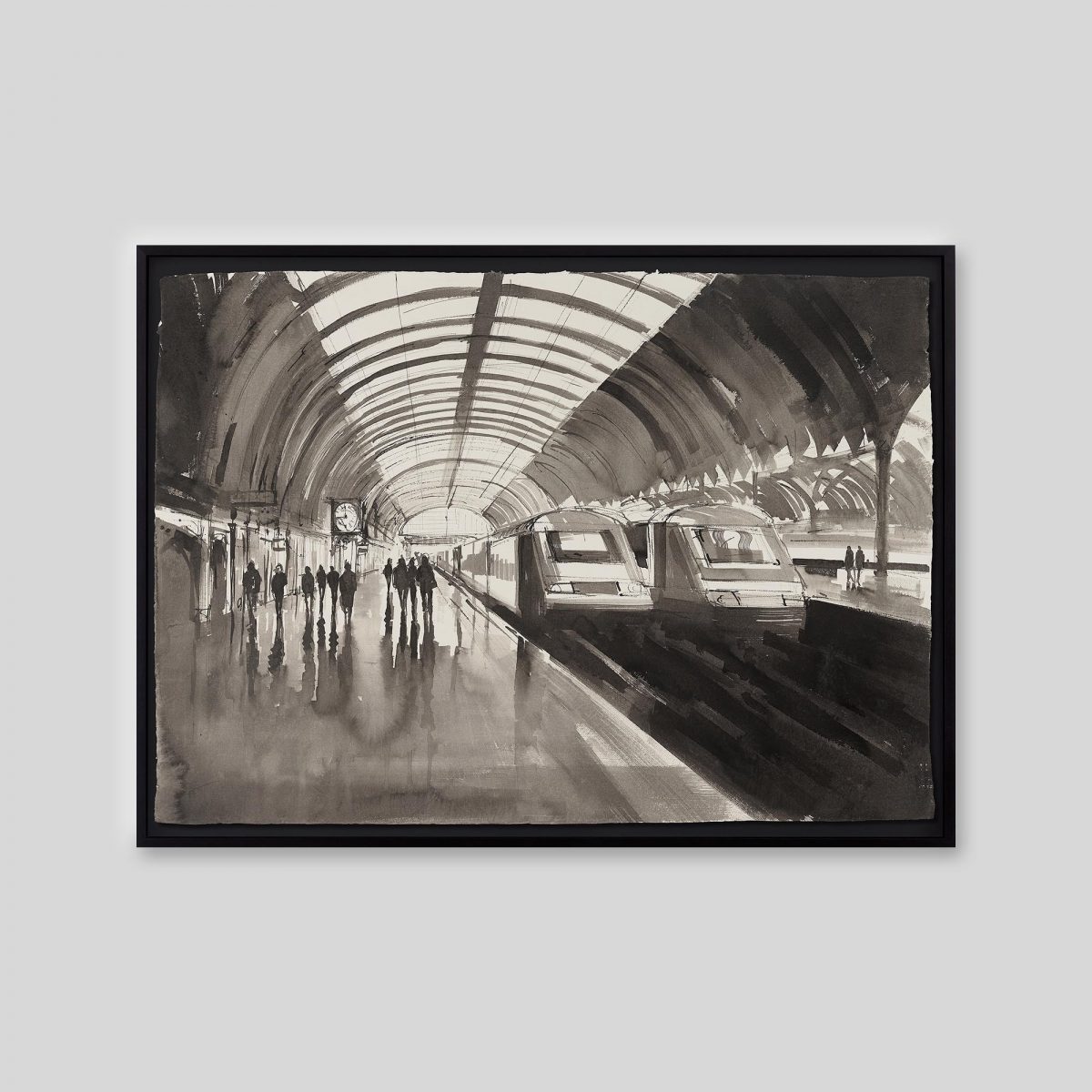 Homeward Journey - An original ink and watercolour painting by Paul Kenton on handmade Indian paper