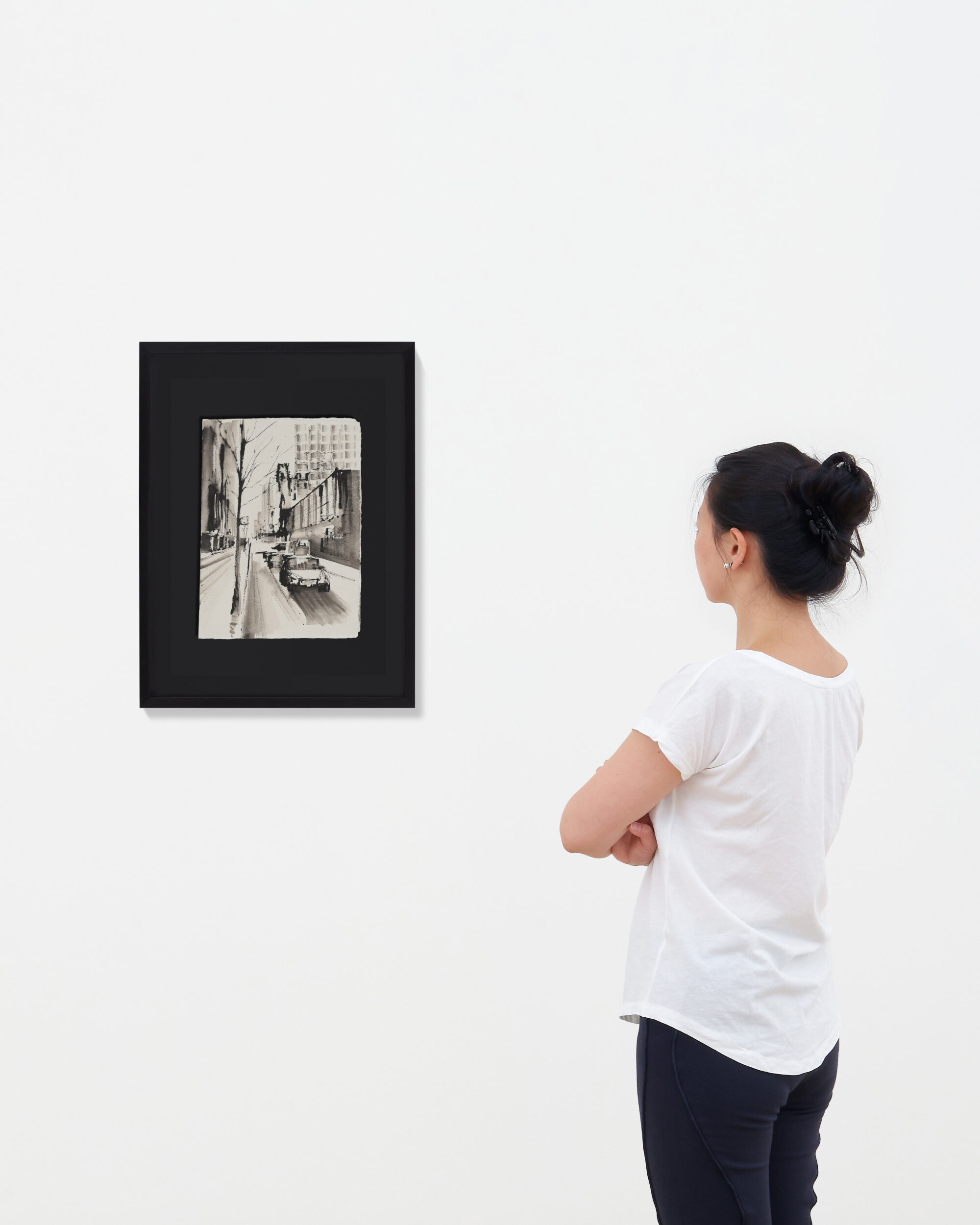 Monochrome Manhattan painting location image